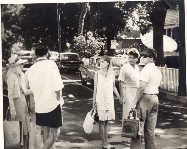 Frank with Mia Farrow.